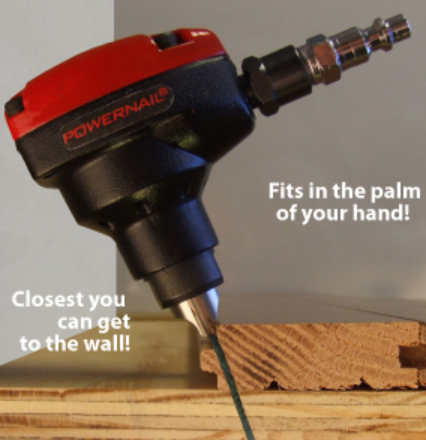 Nailer Hardwood Flooring Power Palm Pneumatic Nail Close To The