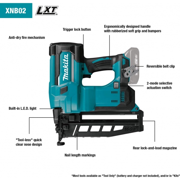 Nailer Finish, Battery - Image 3