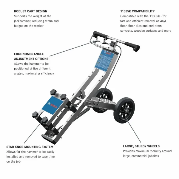 BoschCart, Tile Stripper with Breaker - Image 2
