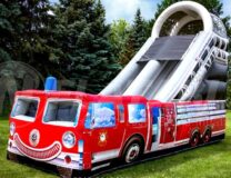 Fire Truck Slide Inflatable